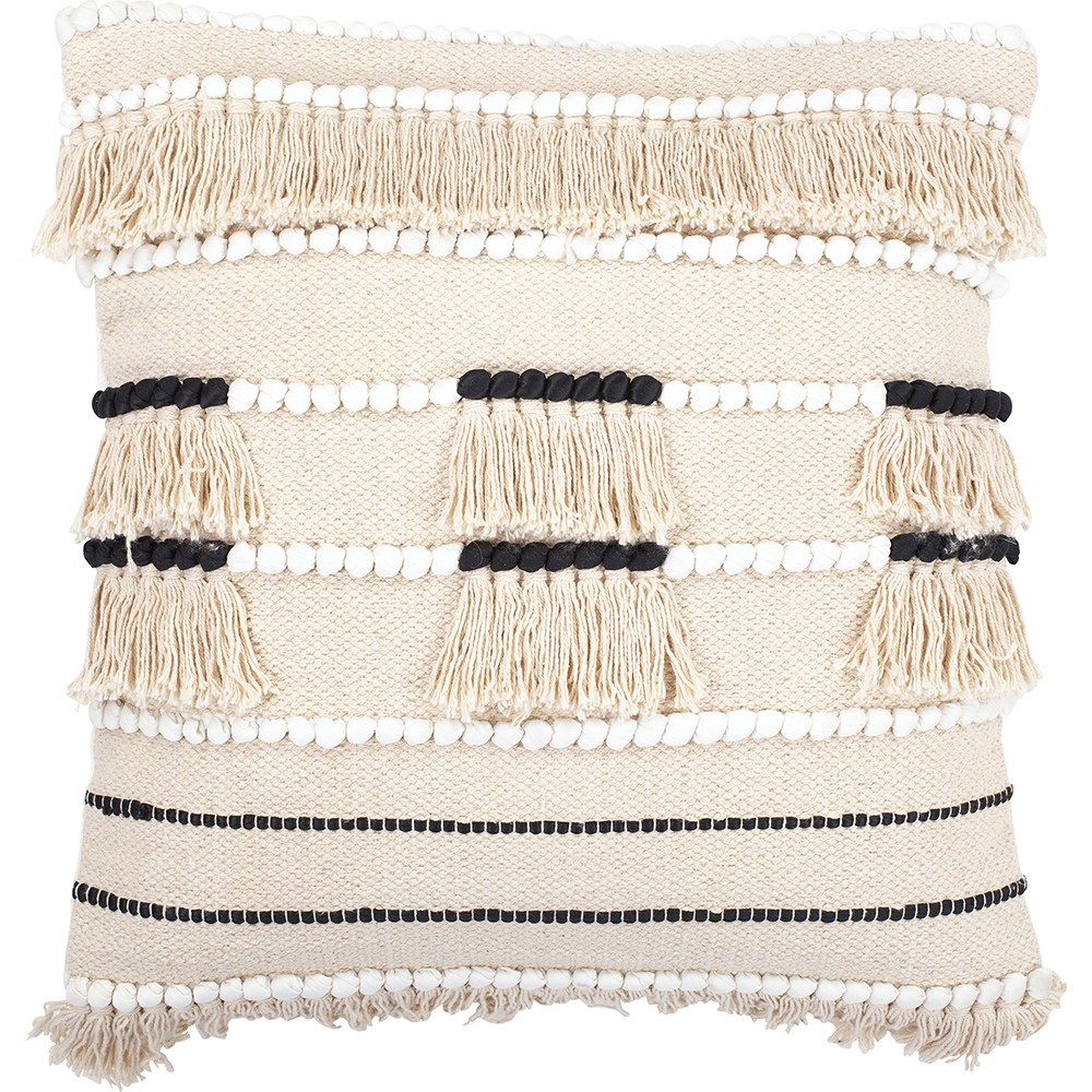 Cojín Cuadrado estilo Boho Bali en Algodón funda + relleno - Joan